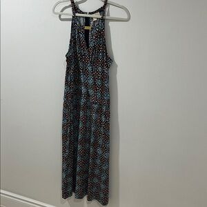 Michael Kors Women’s Dress Large Blue Orange Gold Hardware Like New Crossover
